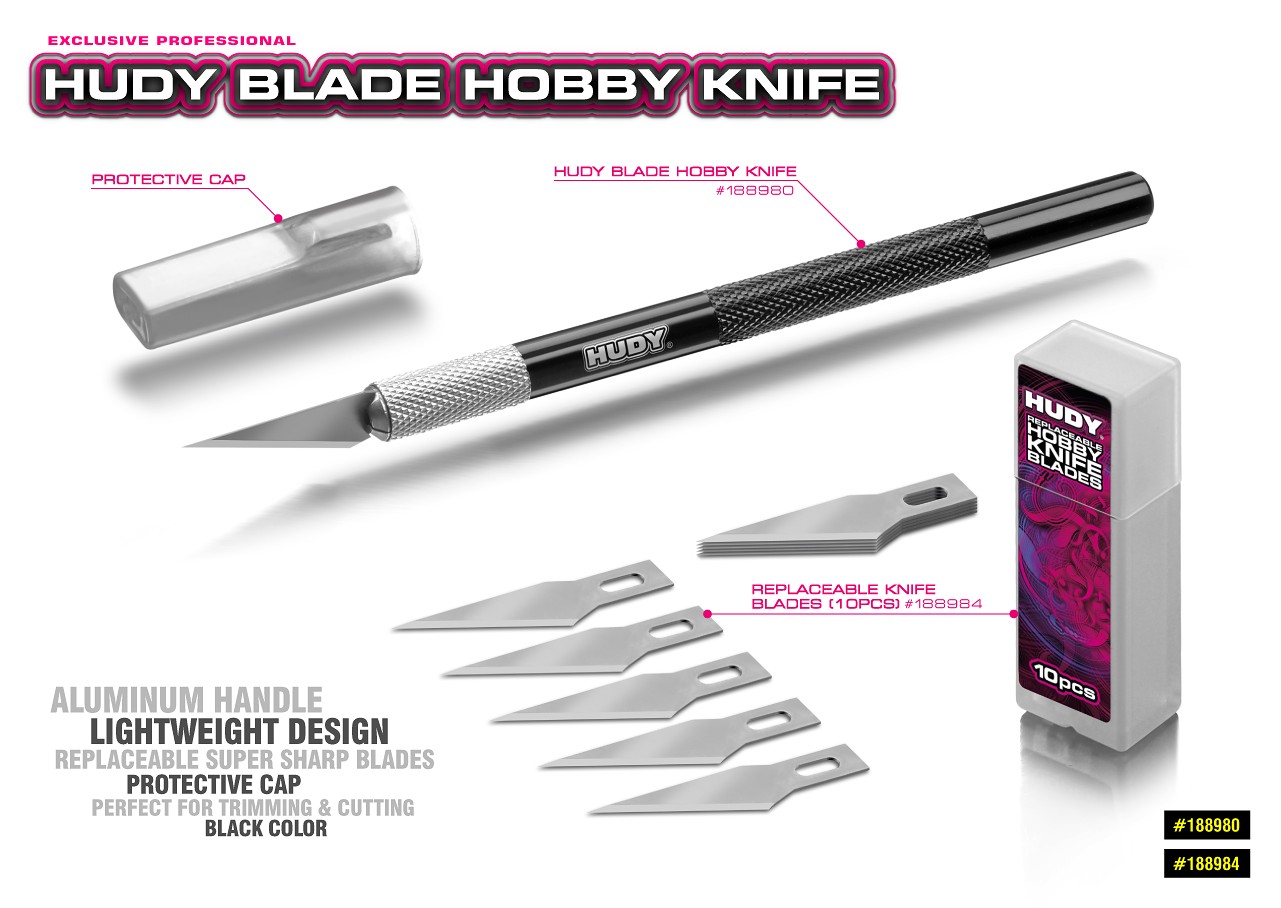 HUDY Blade Hobby Knife with Alu Handle • Team NCRC
