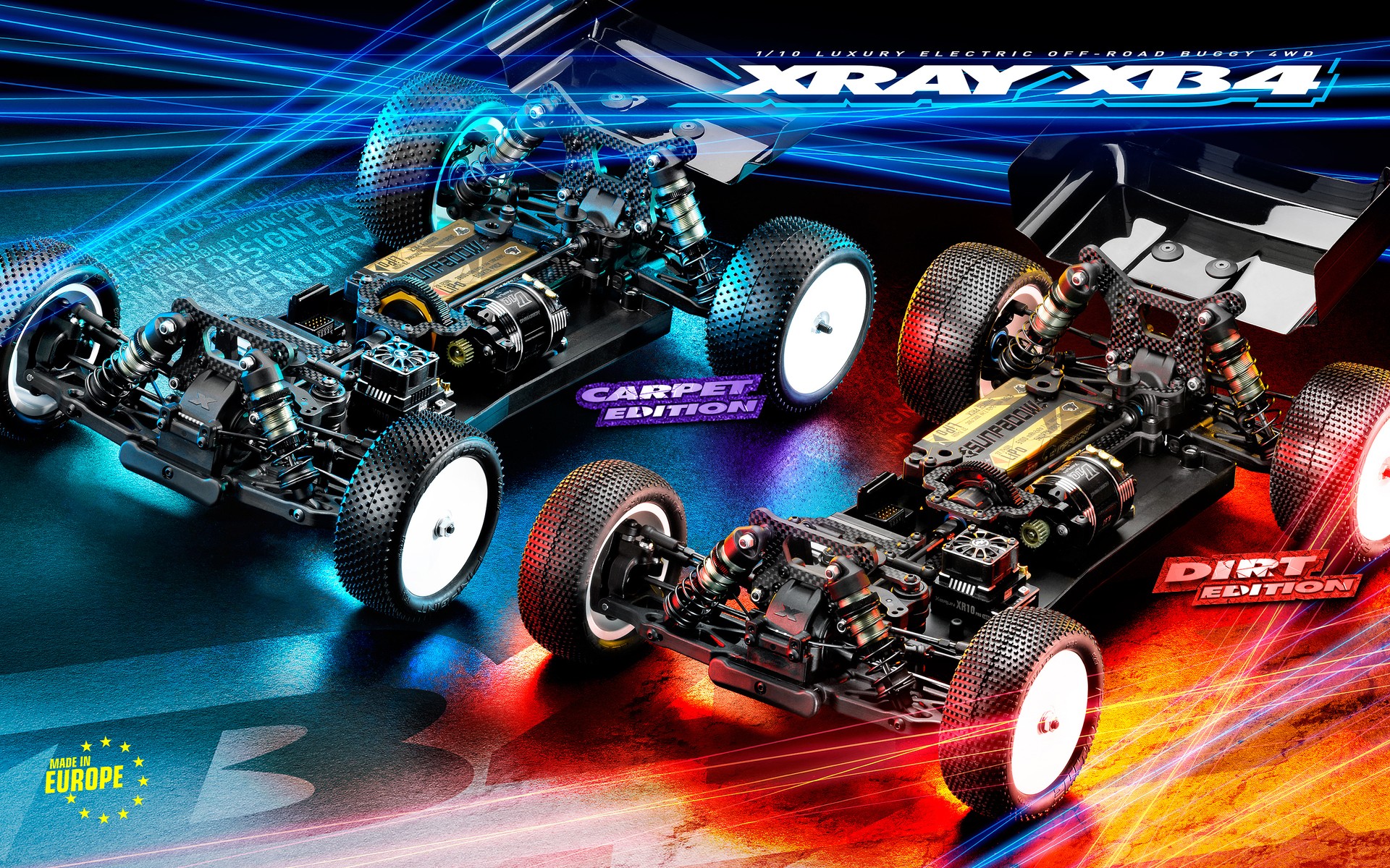 Xray XB4 2021 Dirt Edition 1/10 4WD Electric Buggy Kit XRA360009 