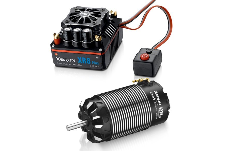 Hobbywing Xerun XR8 Plus G2S Brushless ESC/4268SD G3 Motor Combo (1900kV) [HWA38020500] - AMain