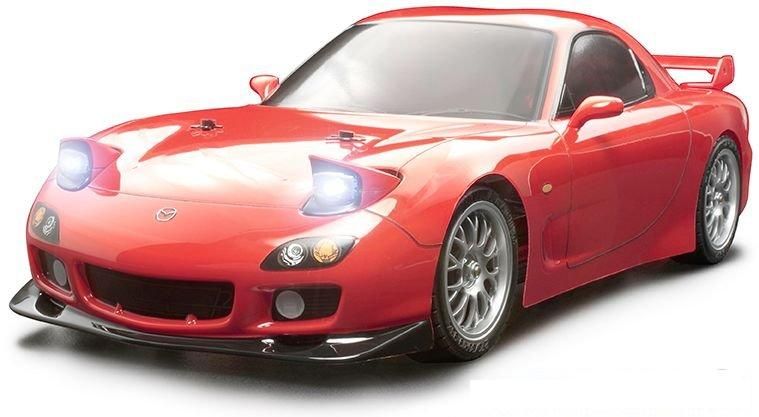 TAMIYA Mazda RX-7 Body +. Tamiya Body Accessory Parts Set