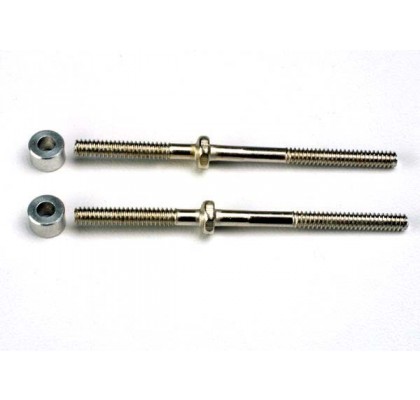 Turnbuckles (54mm) (2)/ 3x6x4mm Aluminum Spacers (Rear Camber Links)