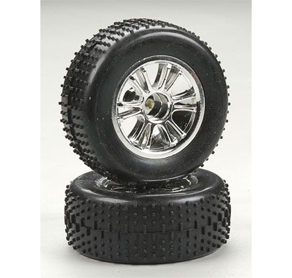 Rear Spoke Wheel/Tire/Insert Chrome 18B