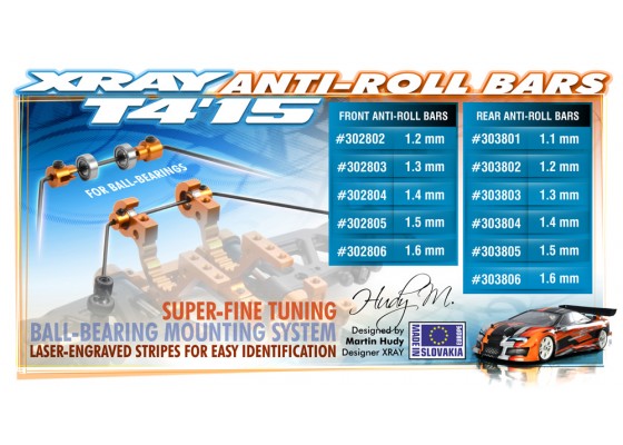 Anti-Roll Bar Rear for Ball-Bearings 1.4mm