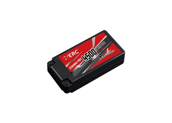 ERP 4500mAh-2S1P-7.4V-50C/100C ERC Shorty Lipo Battery 4MM Connector