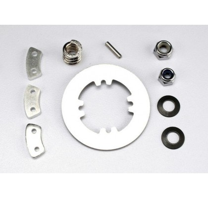 Rebuild kit (heavy duty), slipper clutch (steel disc/ aluminum friction pads (3)/ spring (1)/ 2x9.8mm pin/ 5x8mm MW/ 5.0mm NL (1)/ 4.0mm NL (1))