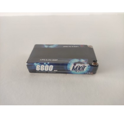 6600mAh 100C 1S Shorty Lipo Black Line Battery 3.7V