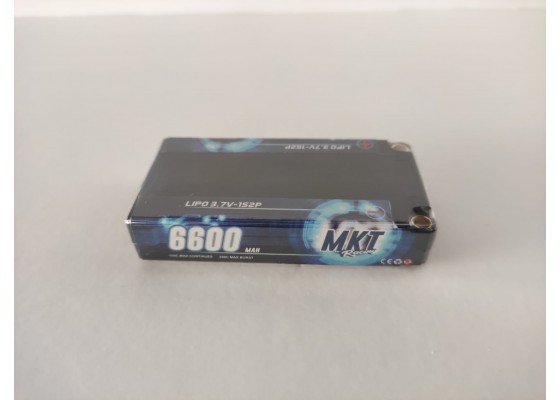 6600mAh 100C 1S Shorty Lipo Black Line Battery 3.7V