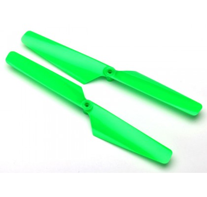 Rotor blade set, green (2)/ 1.6x5mm BCS (2)