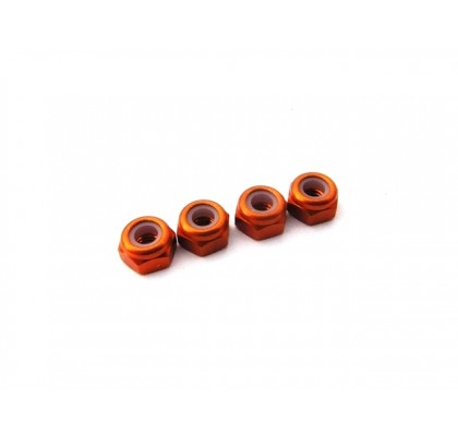 Orange 3mm Alloy Nylon Nut (S_Size)