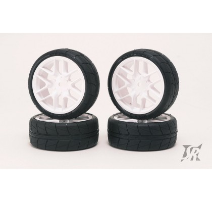 Hankook Tread Belted tires Pre-glued set Pro-compound 36deg 24mm for Asphalt