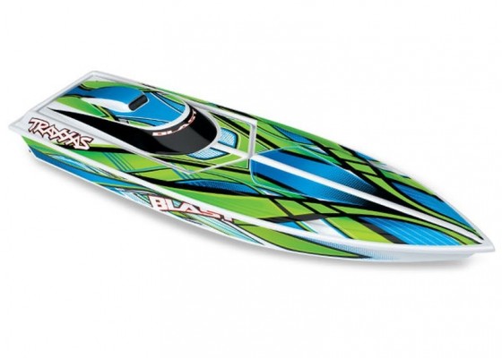 Blast Brushed High-Performance Electric RC Boat- Green