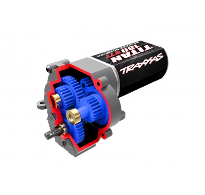 Complete Speed Gearing Transmission (9.7:1 reduction ratio) (includes Titan® 87T motor)