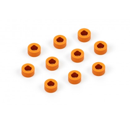 Alu Shim 3x6x3.0mm - Orange (10)