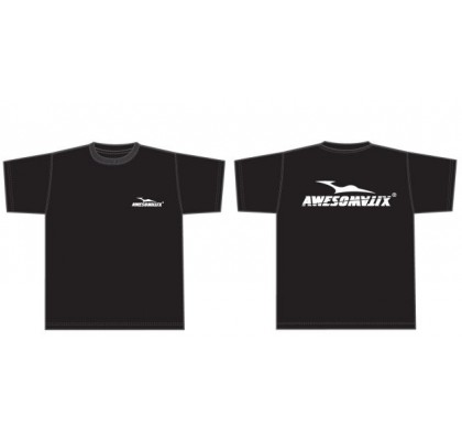 T-Shirt Siyah - beyaz logo (S)