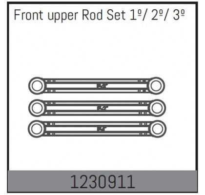Front Upper Rod Set 1º/ 2º/ 3º