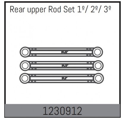 Rear Upper Rod Set 1º/ 2º/ 3º