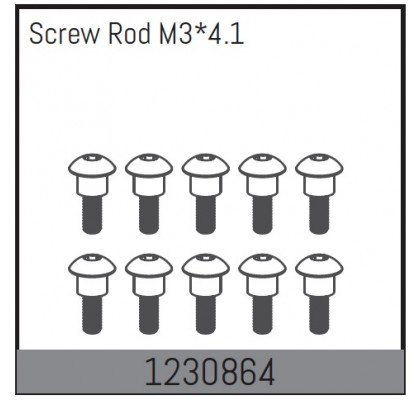 Screw Rods M3x4.1 (10)