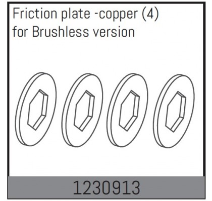 Slipper Friction Plate - Copper (4)