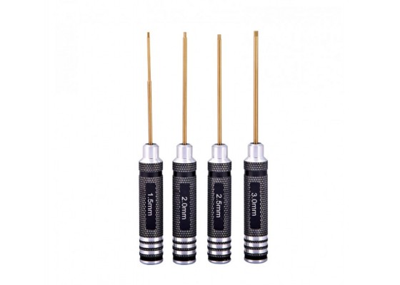 4pcs Hex Screw driver Tools Kit Set for RC Helicopter (1.5mm 2.0mm 2.5mm 3.0mm)
