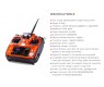 AT10II 2.4G Aircraft Controller Orange Color with 12CH Remote and R12DS Receiver