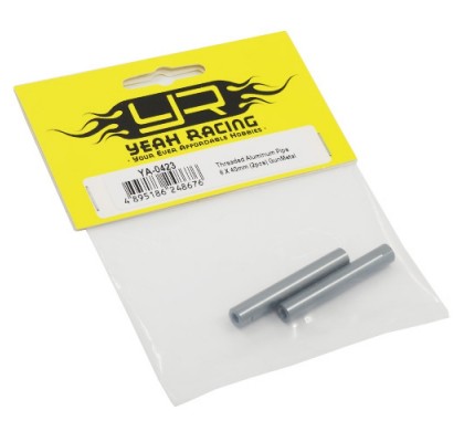 Threaded Aluminum M3 Link Pipe 6X40mm 2pcs (GunMetal)