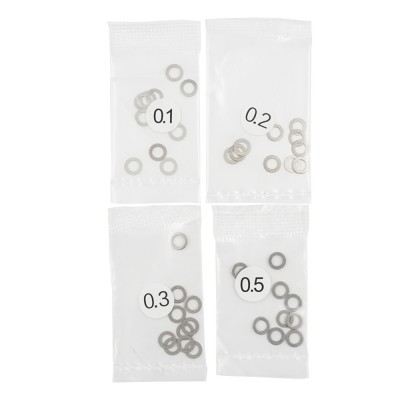 3x5mm Paslanmaz Çelik Conta Seti 0.1 0.2 0.3 0.5mm
