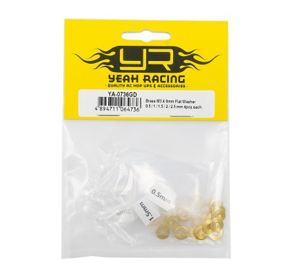 Prinç M3 X 8mm Düz Pul 0,5 / 1 / 1,5 / 2 / 2,5 Her Biri 4 adet