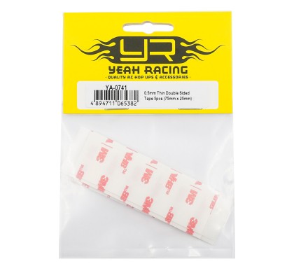 0.5mm İnce Çift Taraflı Bant (75mm x 25m, 5 Adet)