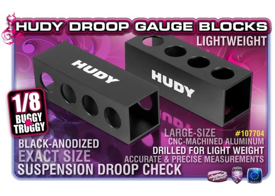 Chassis Droop Gauge Support Blocks 30mm 1/8 Off-Road - LW (2)