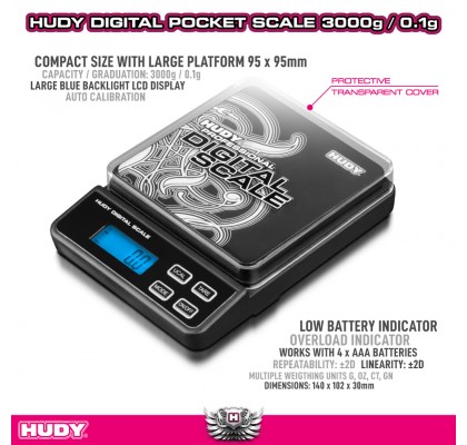 Professional Digital Pocket Scale 3000g/0.01g