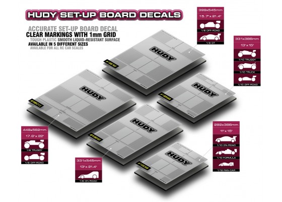 Set-Up Board Decal 331x545mm - 1/8 On-Road
