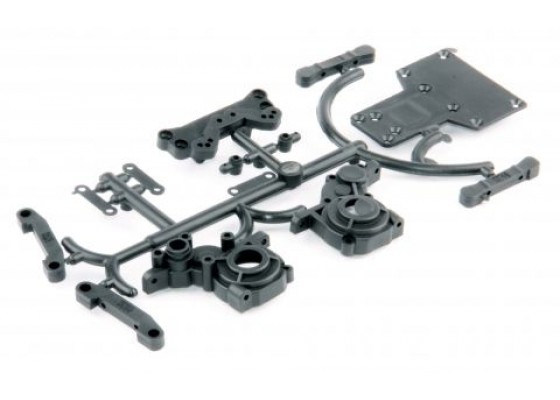 S10 Twister Gear Box - Rear Suspension Hinge & Pin Braces Plastics