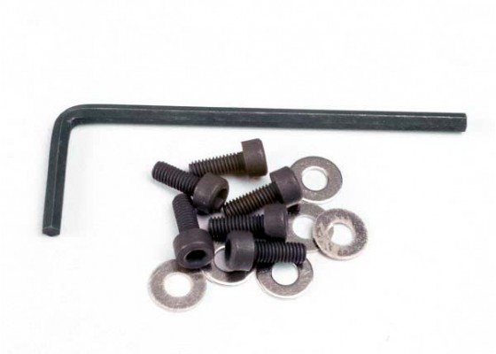 Backplate Screws (3x8mm Cap-Head Machine) (6)/Washers (6)/ Wrench