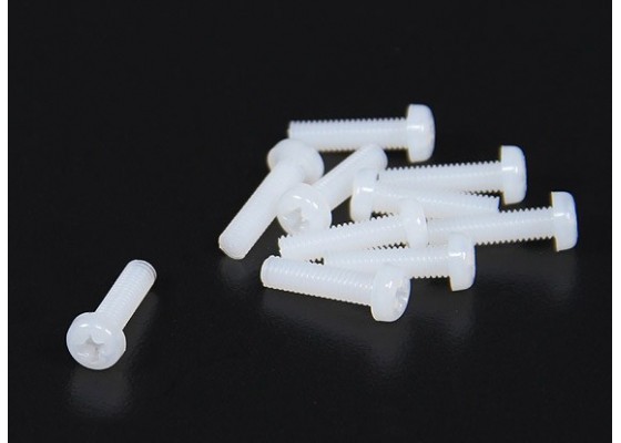 4 x 15mm Plastic Phillips Screw