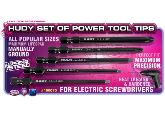 Set of Power Tool Tips
