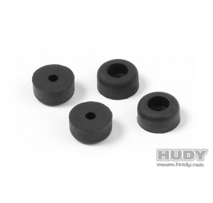 Black Rubber Feet (4) for Starter Boxes or Car Stands