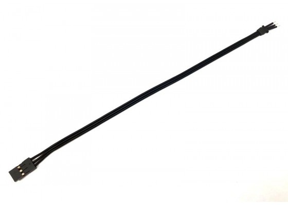 Soketli Siyah Servo Kablosu (200mm)-Siyah Soket