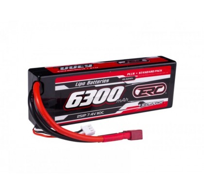 ERC Plus Lipo Pil 6300mAh-2S1P-7.4V 55C/110C Kablolu