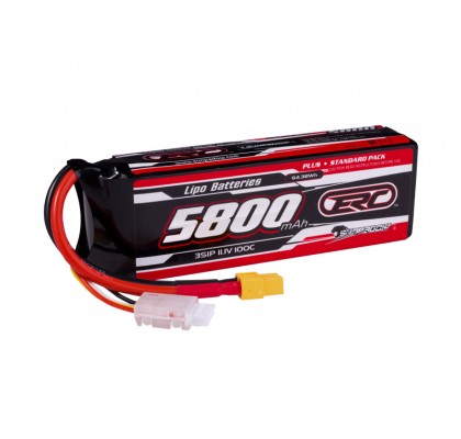 ERC Plus LiPo Battery 5800mAh-3S1P-11.1V 50c/100c