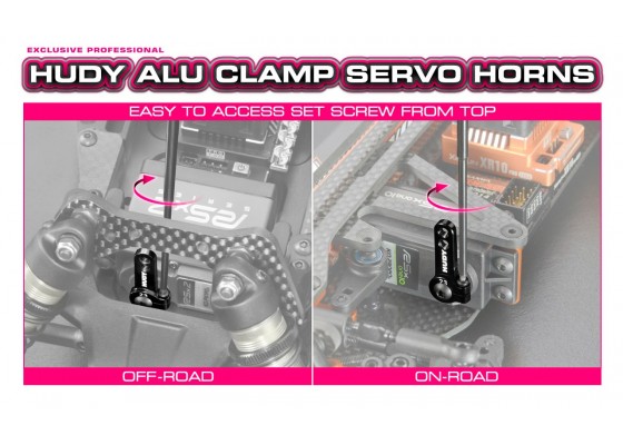 Alu Clamp Servo Horn Futaba - Offset - 25T