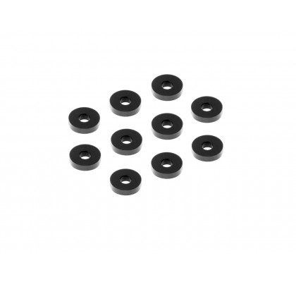 Alu Shim 3x9x2.0mm - Black (10)