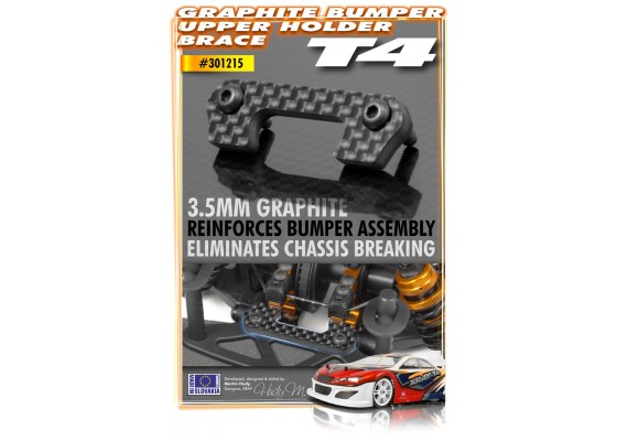 Graphite Bumper Upper Holder Brace 3.5mm