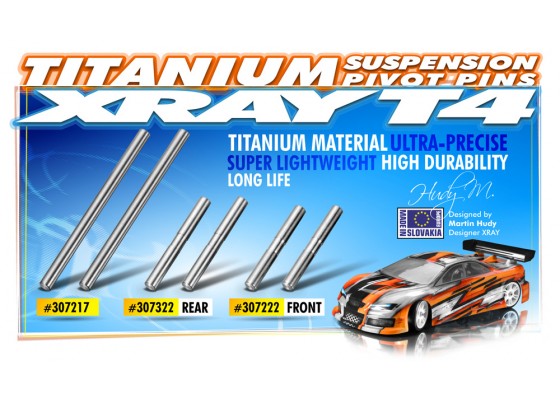 Suspension Titanium Pivot Pin (2) (3x44mm)
