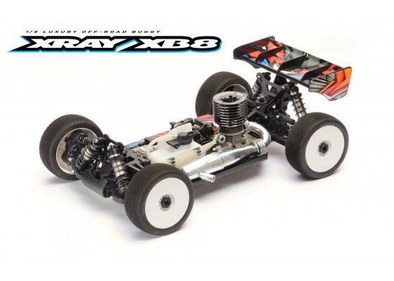 XB8 2022 1/8 Nitro Profesyonel Yarış Arabası + FX K303 + Egzoz Seti Kombo