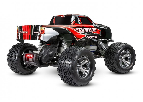 2wd Stampede RC Monster Truck® - Red with LED lights