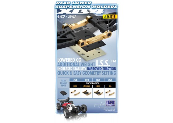 Brass Rear Lower Suspension Holder Set +2 - RR+RF