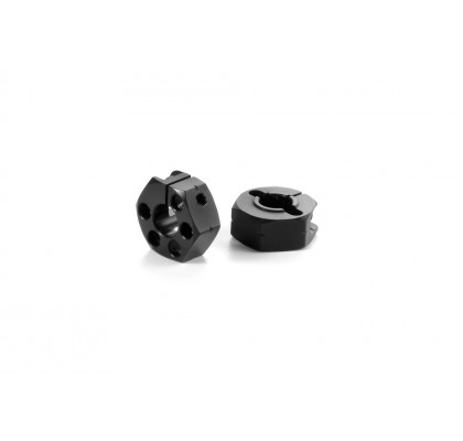 Alu Wheel Hub 12mm - Black Offset + 0.75 (2)