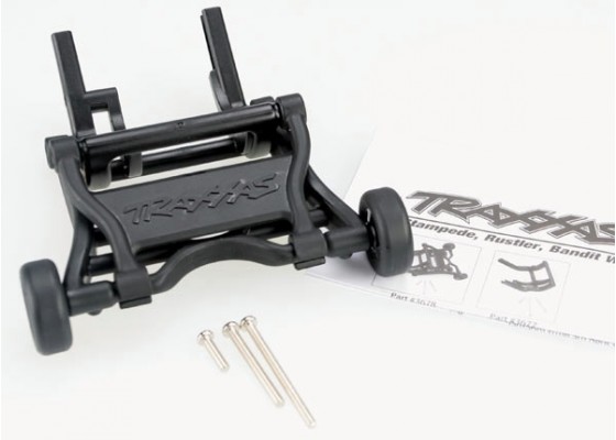 Wheelie bar, assembled (black) (fits Slash, Stampede®, Rustler®, Bandit series)