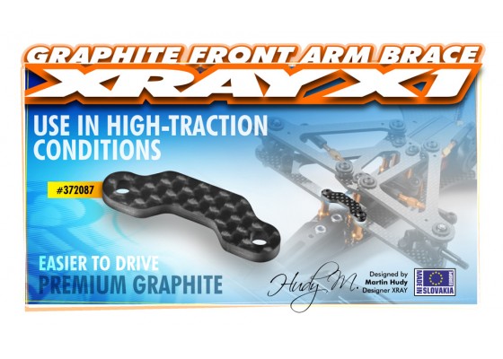 X1 Graphite Front Arm Brace 2.5mm