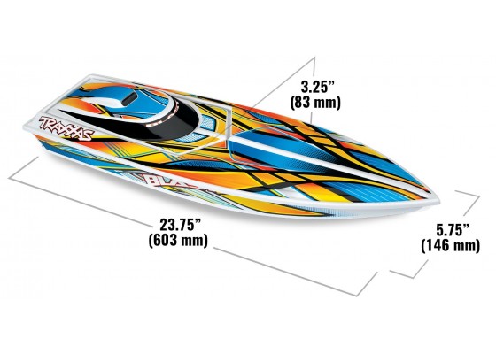 Blast Brushed High-Performance Electric RC Boat